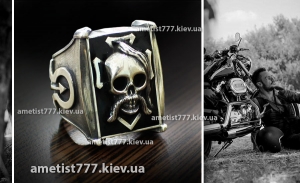 Мужской перстень с черепом на заказ в Киеве по фотографии заказчика. Изготовление мужских печаток на заказ