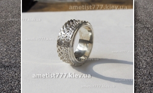 Серебряное мужское кольцо